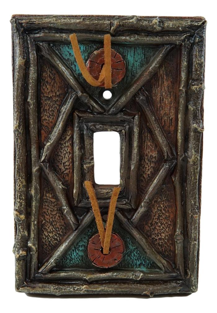 Pack Of 2 Southwestern Tribal Navajo Branchwood Single Toggle Switch Wall Plates