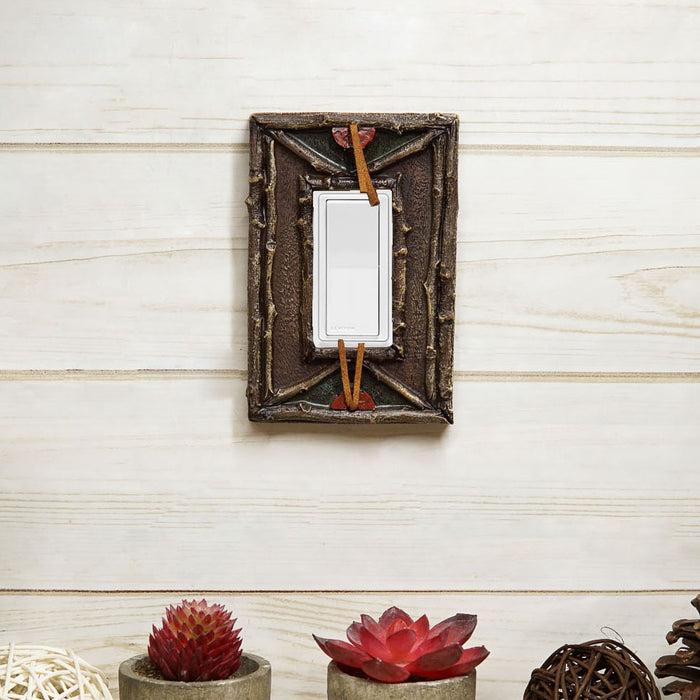 Pack Of 2 Southwestern Tribal Navajo Branchwood Single Gang Rocker Wall Plates