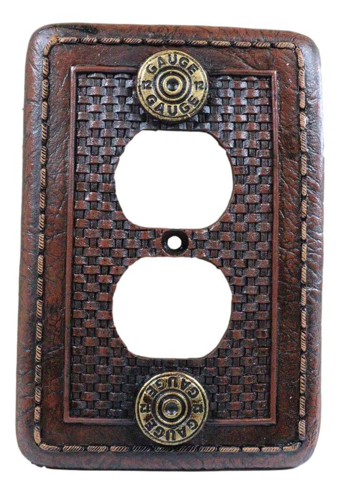 Pack Of 2 Western 12 Gauge Shotgun Shells Double Receptacle Outlet Wall Plates
