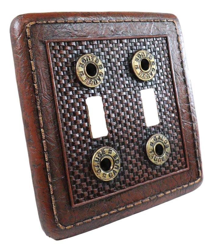 Pack Of 2 Western 12 Gauge Shotgun Shells Double Toggle Switch Wall Plate Covers