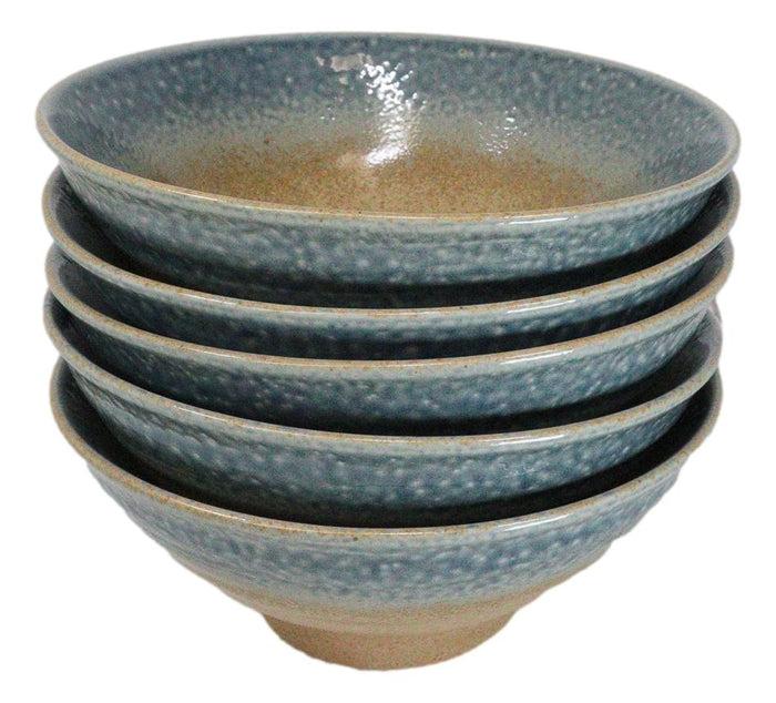 Pack Of 5 Blue River Ao Nagashi Collection Large Ramen Soup Dinner Bowl 40oz