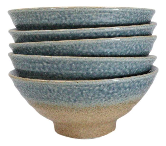 Pack Of 5 Blue River Ao Nagashi Collection Large Ramen Soup Dinner Bowl 40oz