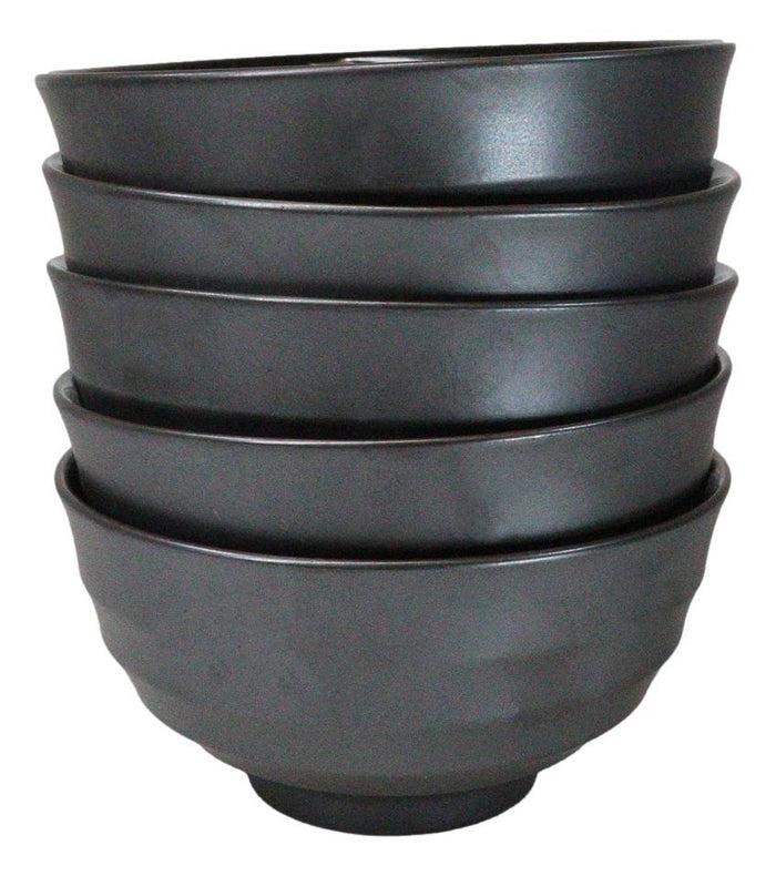 Pack Of 5 Blue Sky Seikai Art Ceramic Soup Salad Rice Donburi Poke Bowls 24oz