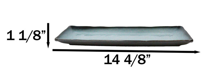 Pack Of 5 Blue Sky Stars Seikai Collection Rectangular Serving Platter 14" L