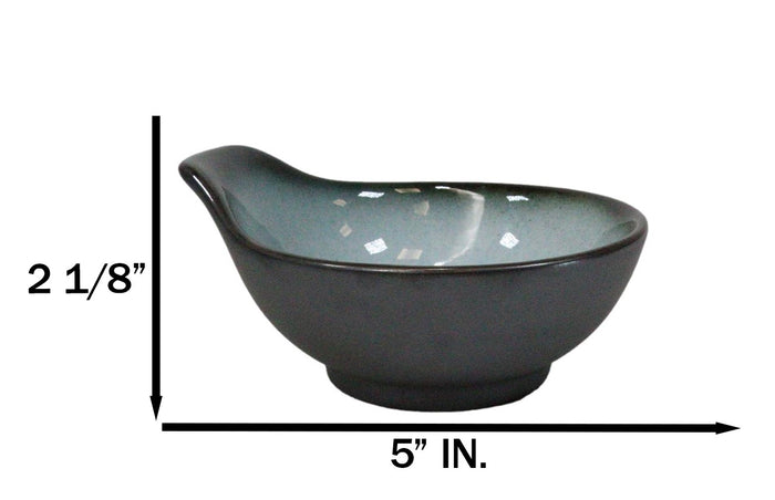 Pack Of 5 Blue Sky Stars Seikai Small Ponzu Miso Soup Bowls With Handle 5oz