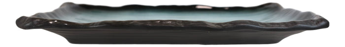 Pack Of 5 Ceramic Zen Blue Appetizer Dessert Lunch Sushi Entree 8.75"X5" Plates