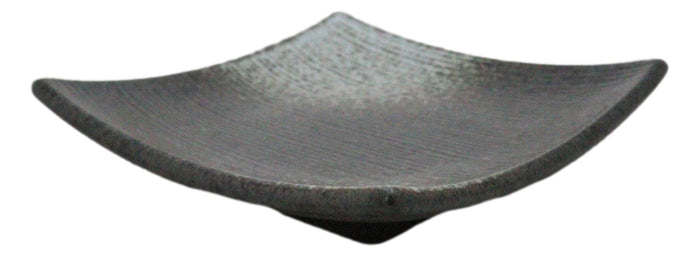 Pack Of 5 Charcoal Grey Hakumu Collection Square Appetizer Dessert Salad Plates