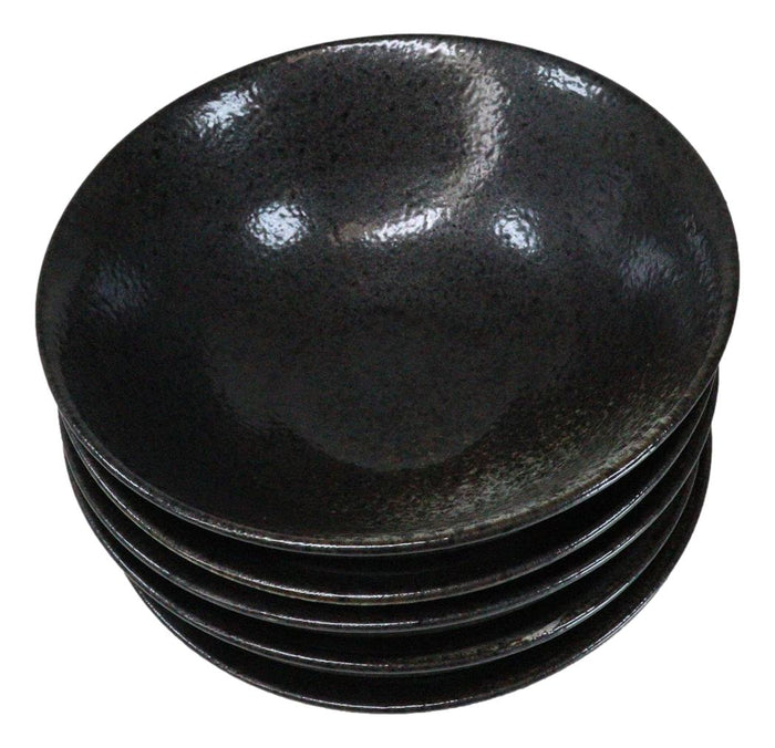 Pack Of 5 Charcoal Grey Tone Hakumu Collection Large Ramen Soup Dinner Bowl 40oz