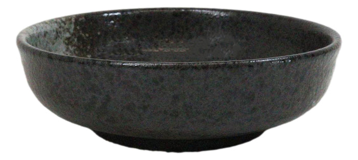 Pack Of 5 Charcoal Grey Tone Hakumu Collection Shallow Bowl Or Deep Plates 10oz