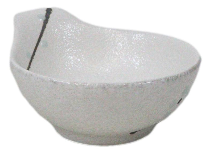 Pack Of 5 Yukino Hana Ceramic Ponzu Sauce Soup Shallow Bowls With Handle 5oz