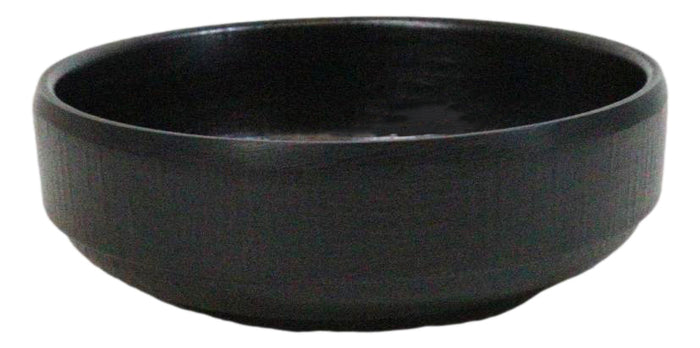 Pack Of 6 Black Silk Melamine Condiments Sauce Bowls Small Banchan Dishes 3.5"D