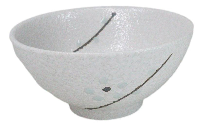 Pack Of 6 Ceramic Yukino Hana Collection Small Rice Soup Appetizer Bowls 10oz