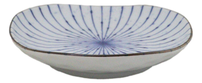 Pack Of 6 Fubuki Tokusa Made In Japan Round Flair Appetizer Shallow Bowls Plates