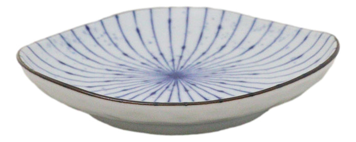 Pack Of 6 Fubuki Tokusa Made In Japan Round Flair Appetizer Shallow Bowls Plates