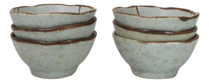 Pack Of 6 Japanese Sakura Cherry Blossoms Condiments Dipping Bowls Or Sauce Dish