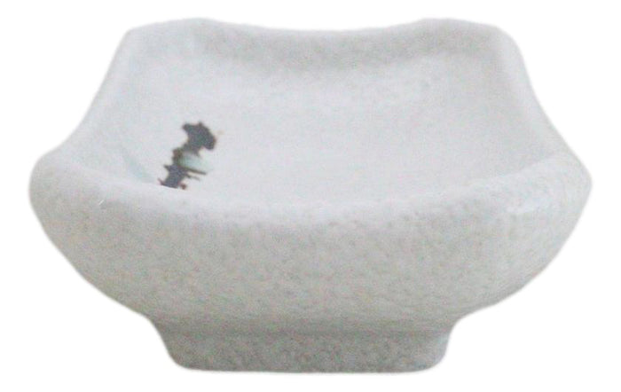 Pack Of 6 Yukino Hana Collection Ceramic Rectangle Condiment Sauce Dishes 2oz