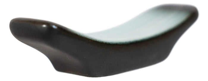 Pack Of 8 Ceramic Zen Blue Crescent Shaped Chopsticks Tableware Rests Holders