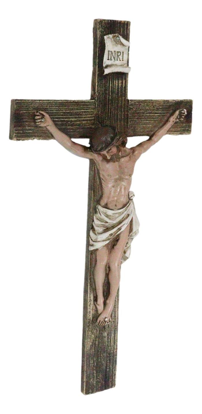 Passion Of Jesus Christ Death At Calvary Crucifix Catholic INRI Wall Cross Decor