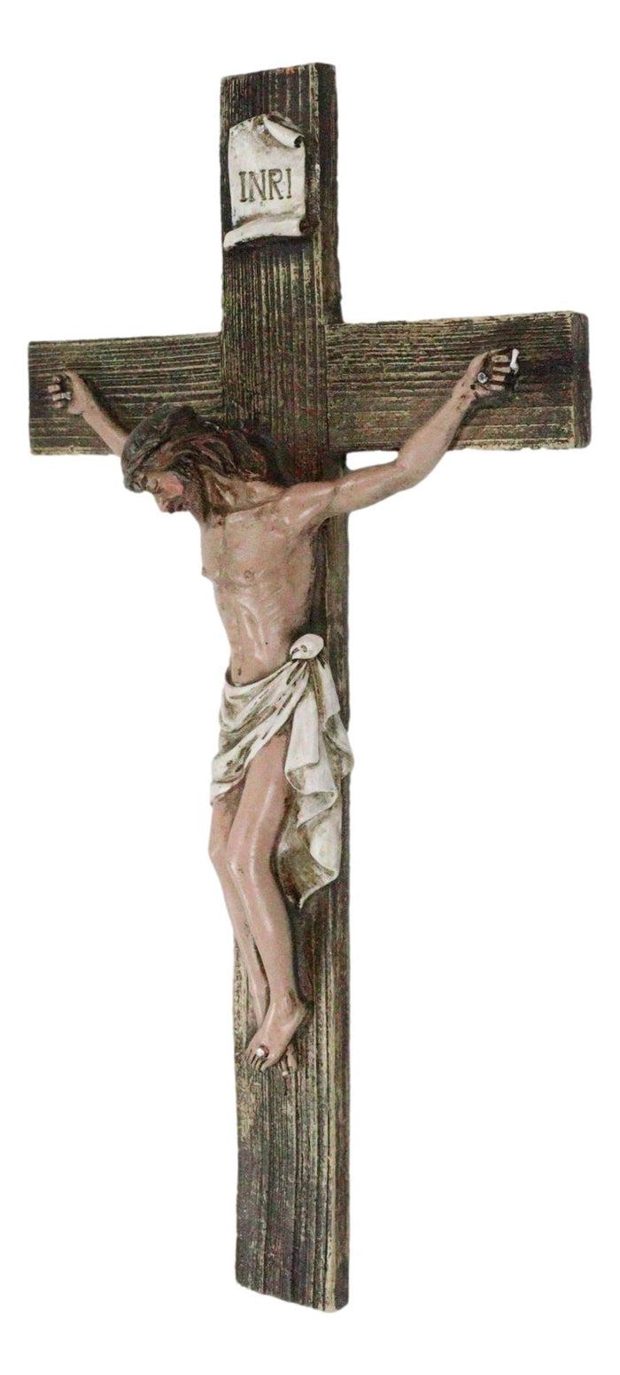 Passion Of Jesus Christ Death At Calvary Crucifix Catholic INRI Wall Cross Decor