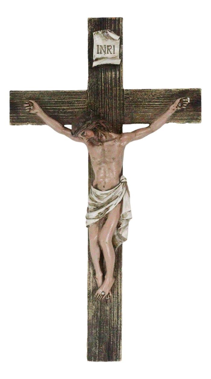 Passion Of Jesus Christ Death At Calvary Crucifix Catholic INRI Wall Cross Decor