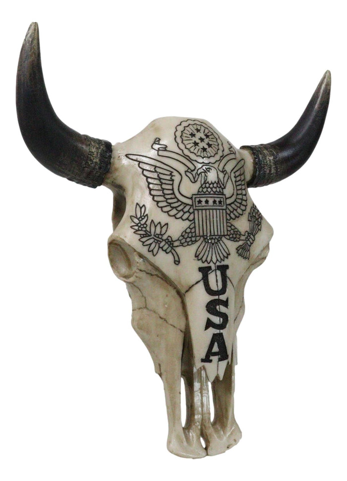 Patriotic American Eagle Great Seal Of The United States Cow Skull Wall Decor