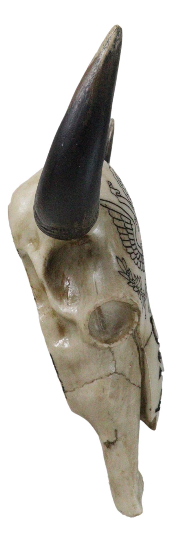 Patriotic American Eagle Great Seal Of The United States Cow Skull Wall Decor