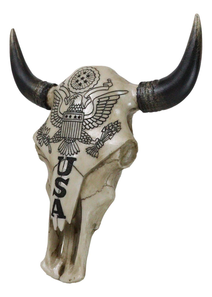 Patriotic American Eagle Great Seal Of The United States Cow Skull Wall Decor