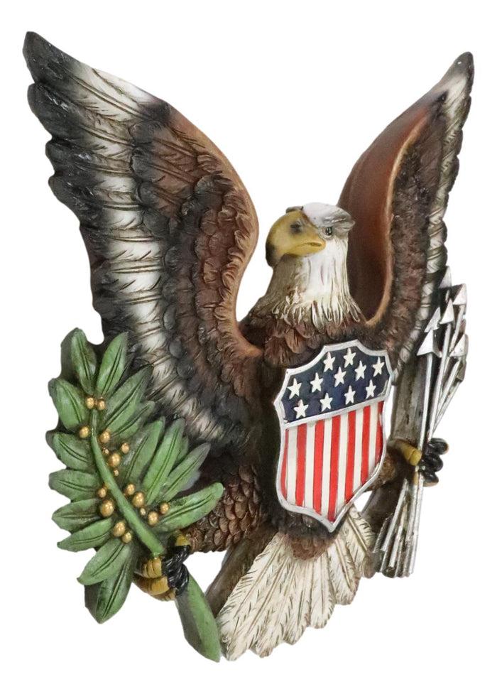 Patriotic American Great Seal Bald Eagle With Olive Branch And Arrows Wall Decor
