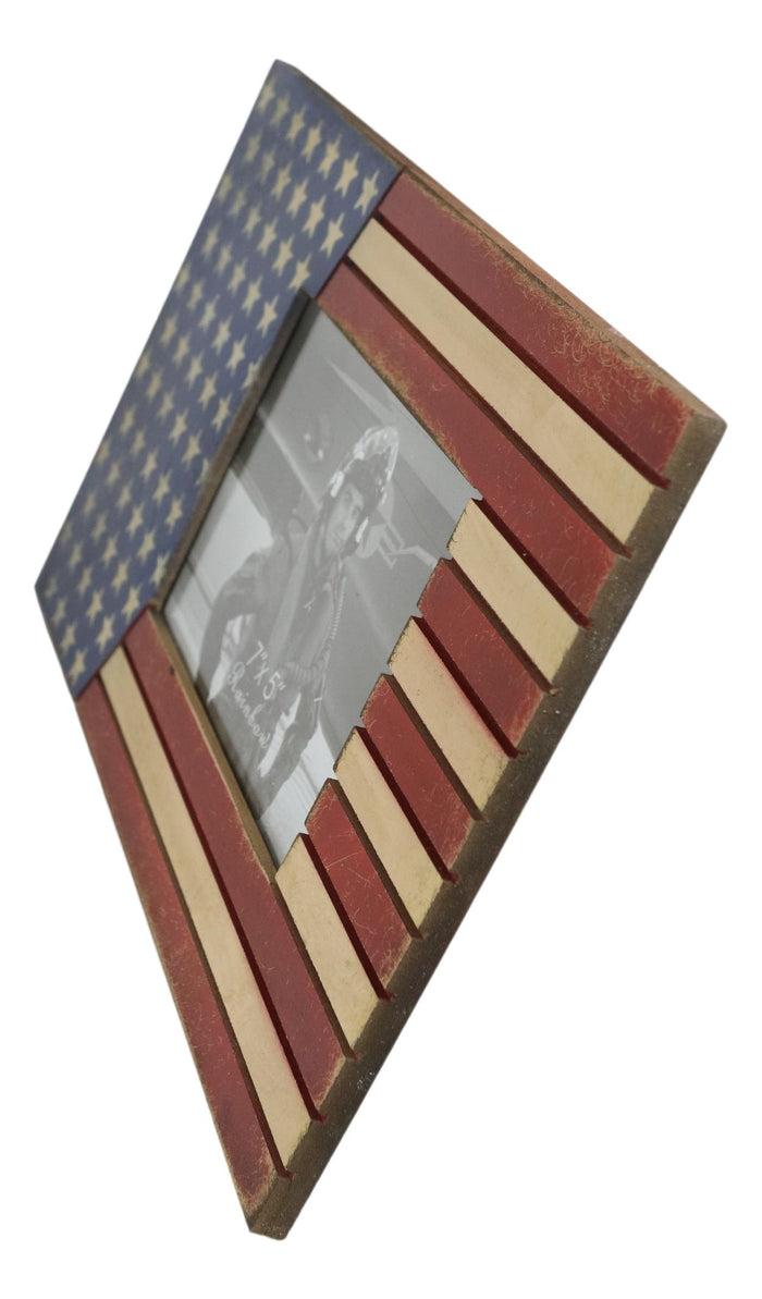 Patriotic USA Star Spangled Banner American Flag 5"X7" Picture Photo Frame
