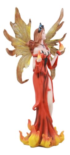 Pele The Fire Goddess Fairy Statue Queen Of Flame Pyre Faerie Fantasy Sculpture