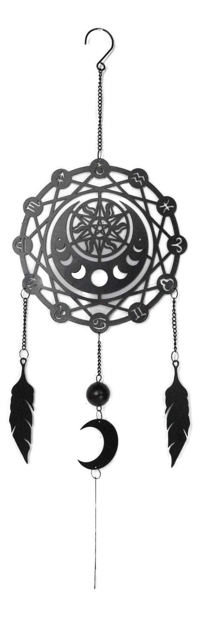 Phases Of The Moon Zodiac Solar Astrology Dreamcatcher Wall Hanging Decoration