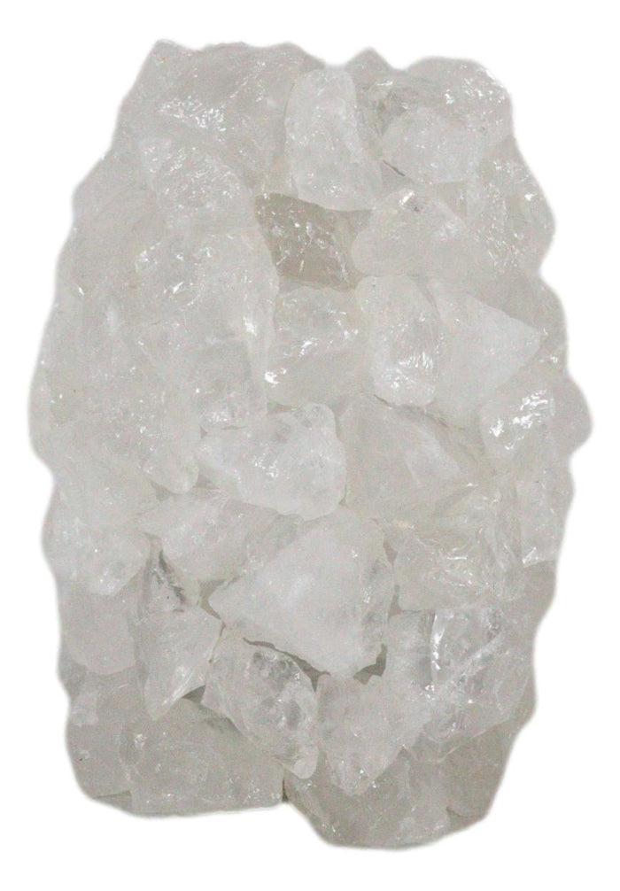 Pillar Quartz Crystal Mineral Stone Rocks Floral Vase Modern Accent Sculpture