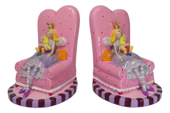 Pink Whimsical Fairy Queen Sitting On Giant Sofa Money Coin Savings Piggy Bank