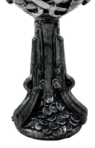 Pirate Captain Hook Skull Wine Goblet Gothic Rum Swig Drink Chalice Cup