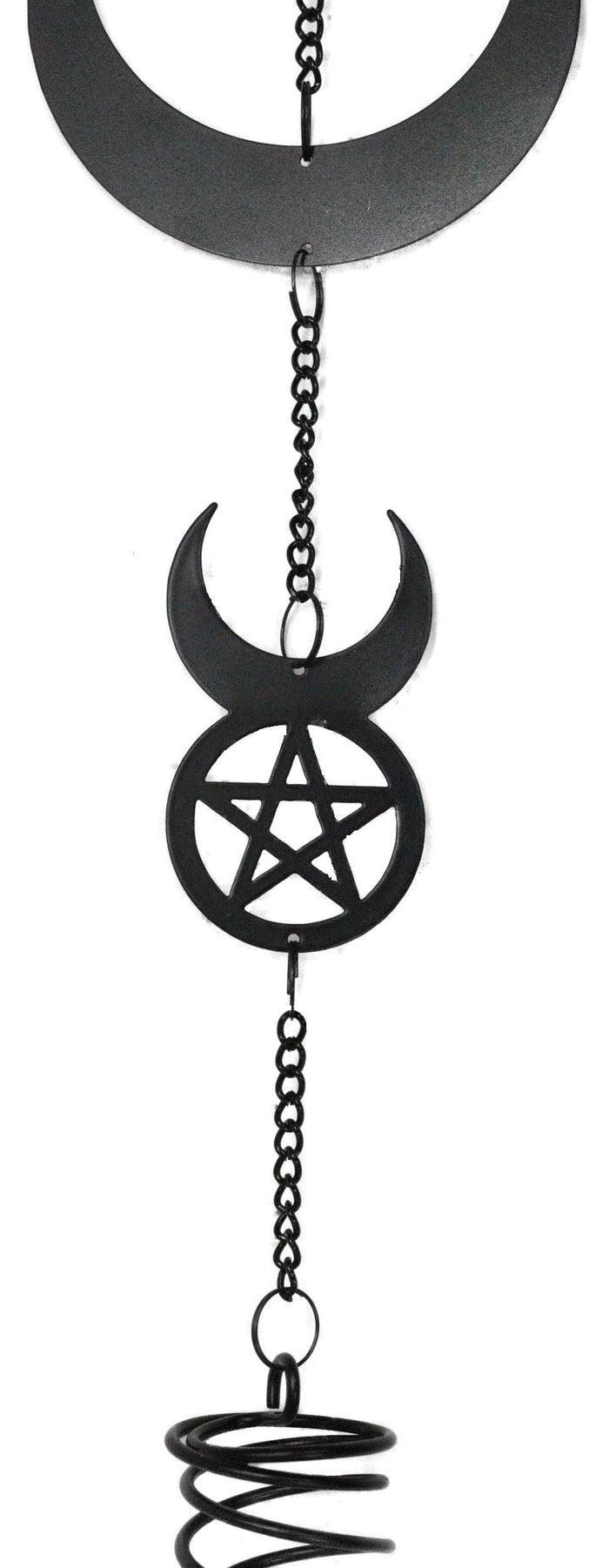 Primal Instincts Lilith Moon Astrology Pentagram Spiral Wall Hanging Decoration