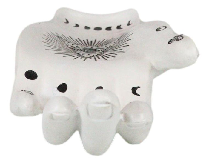 Psychic Fortune Teller Chirology Palmistry Hand Eye Of Providence Tray Figurine