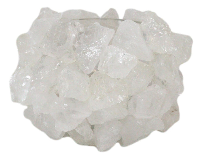Quartz Crystal Mineral Stone Rocks Floral Vase Contemporary Accent Sculpture