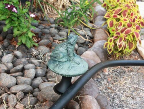 Rainforest Frog On Mushroom Fly Hunting Aluminum Hose Guard Guide Garden Stake