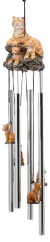 Raja Bengal Tiger With Cubs Family Resonant Relaxing Wind Chime Garden Patio