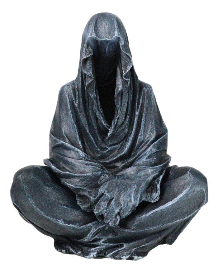 Reaper Of Souls Grim Reaper In Hooded Cloak Backflow Incense Cone Burner Statue