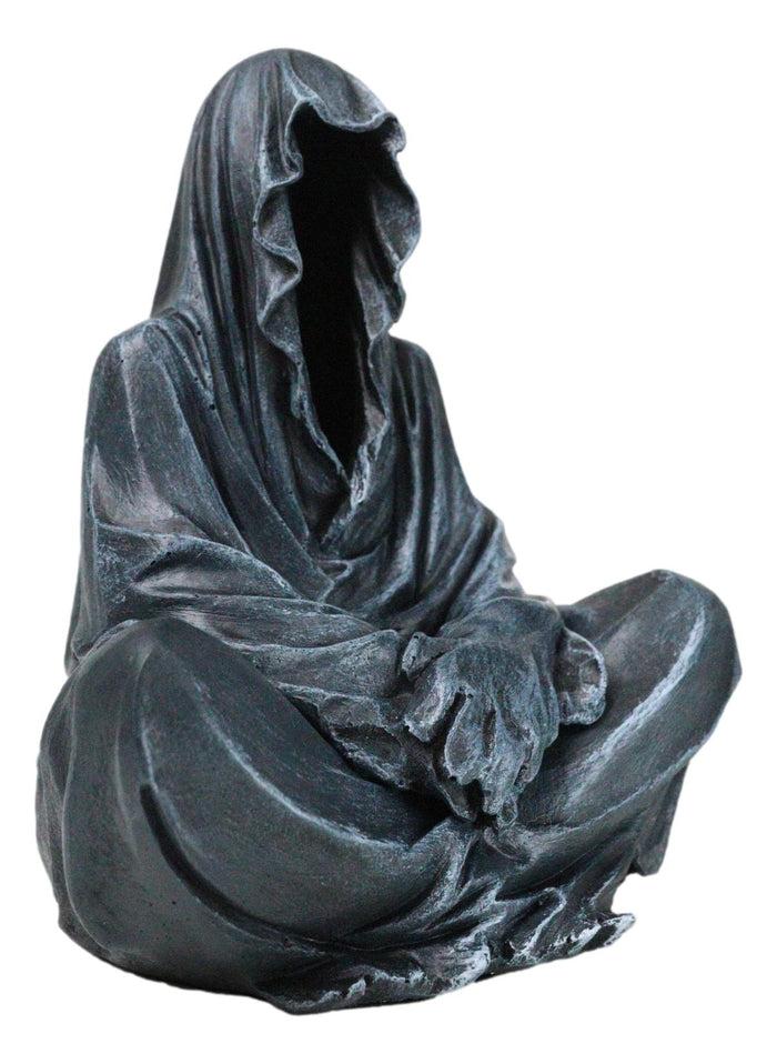 Reaper Of Souls Grim Reaper In Hooded Cloak Backflow Incense Cone Burner Statue