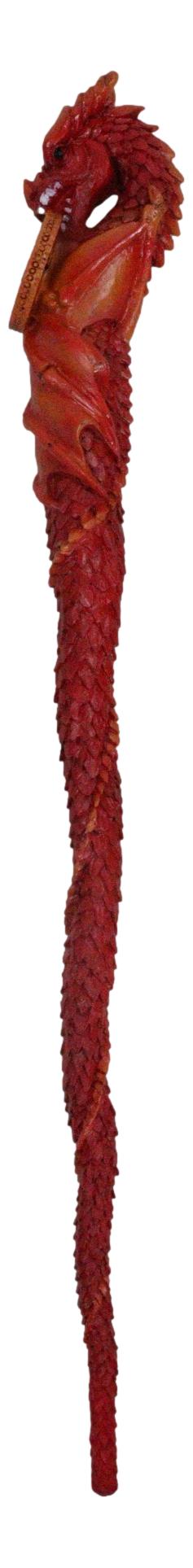 Red Fire Flamethrower Drake Elemental Dragon Fantasy Cosplay Magic Wand 14" L