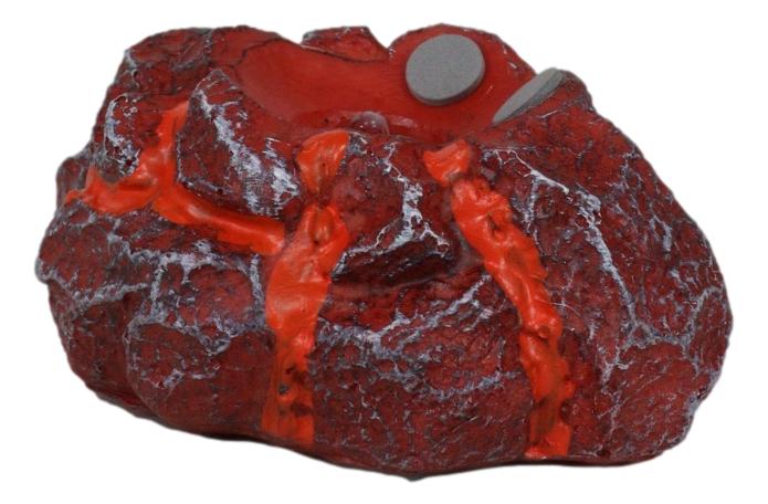 Red Magma Lava Rock LED Light Base Display Stand For Our Mini Dragon Eggs Series
