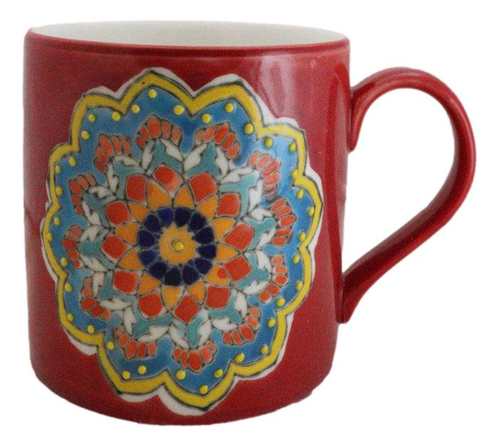 Red Muladhara Root Chakra Zen Flower Of Life Mandala Circle Ceramic Mug Cup Red Muladhara Root Chakra Zen Flower Of Life Mandala Circle Ceramic Mug Cup