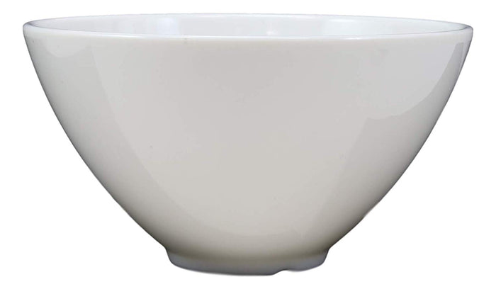 Restaurant Supply Contemporary Round White Jade Melamine Soup Salad Bowls Set 6