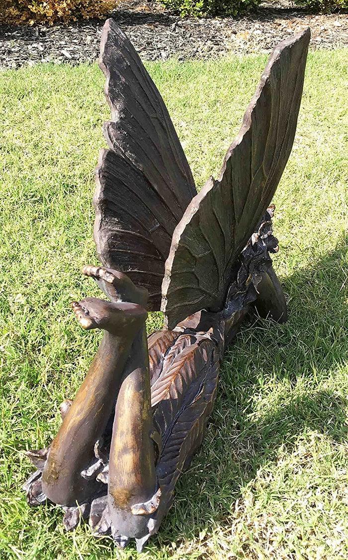 Resting Beautiful Queen Fairy Statue Elegant Home Garden Outdoor Decor Figurine