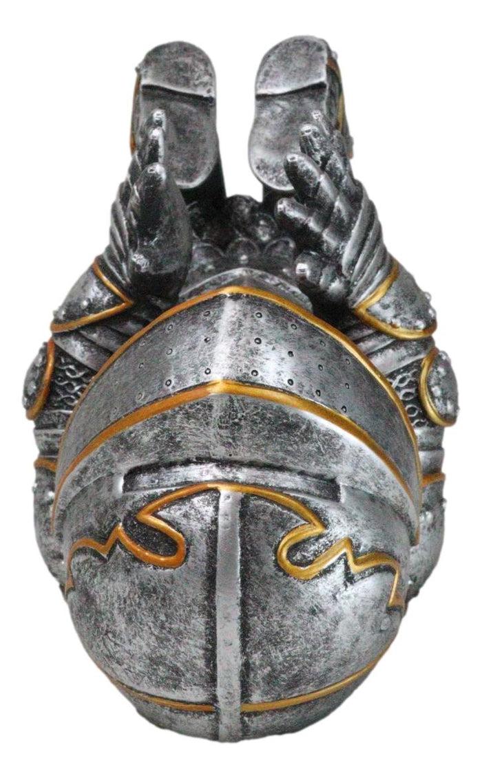 Royal Knight Suit Of Armor Wine Guzzler Holder Kitchen Decor Resin Figurine