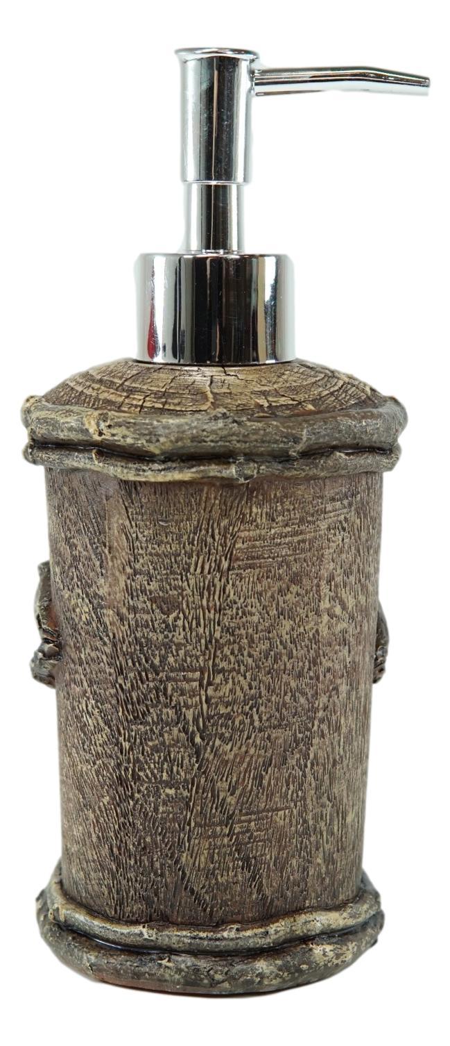 Rustic Country Western Turquoise Faux Branch Wood Liquid Soap Pump Dispenser