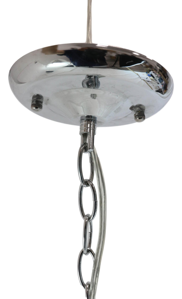 Rustic Farmhouse Clear Glass Canopy Bell Pendant Ceiling Wall Lamp With Chain