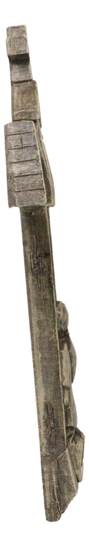Rustic Faux Stone Church House Of Prayer Kneeling Girl Confirmation Wall Cross